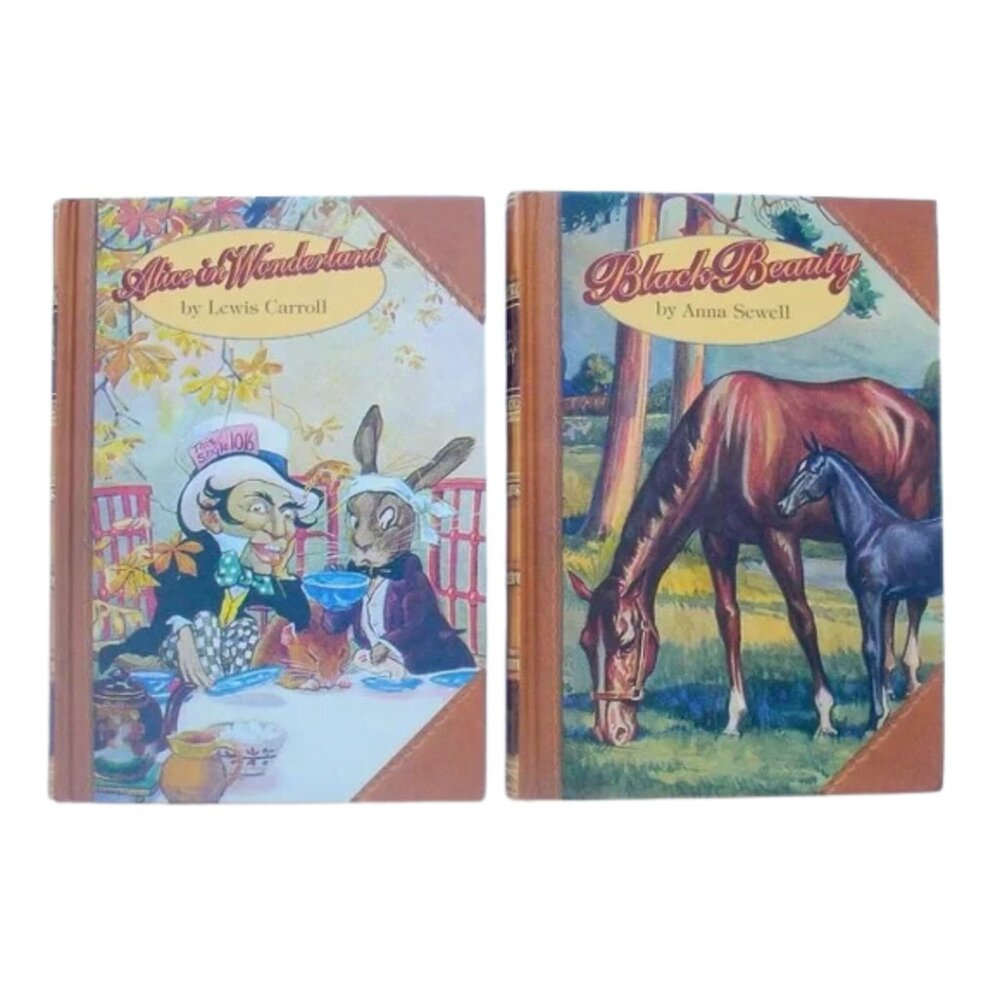 Alice In Wonderland - HC, VF  - Black Beauty - HC, VF - Illustrated Slipcase, VF